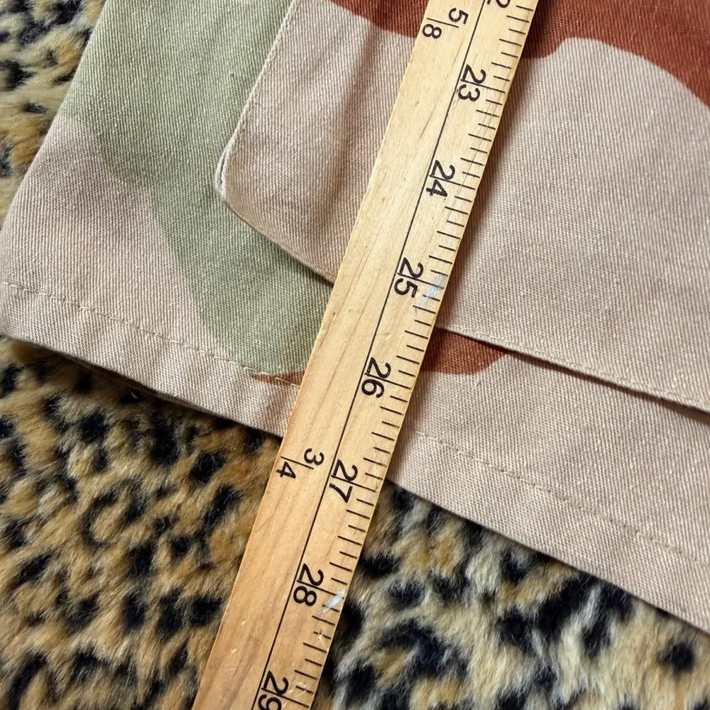 Vintage Style Desert Camo Combat Coat Military Field Jacket Tan Brown 1372